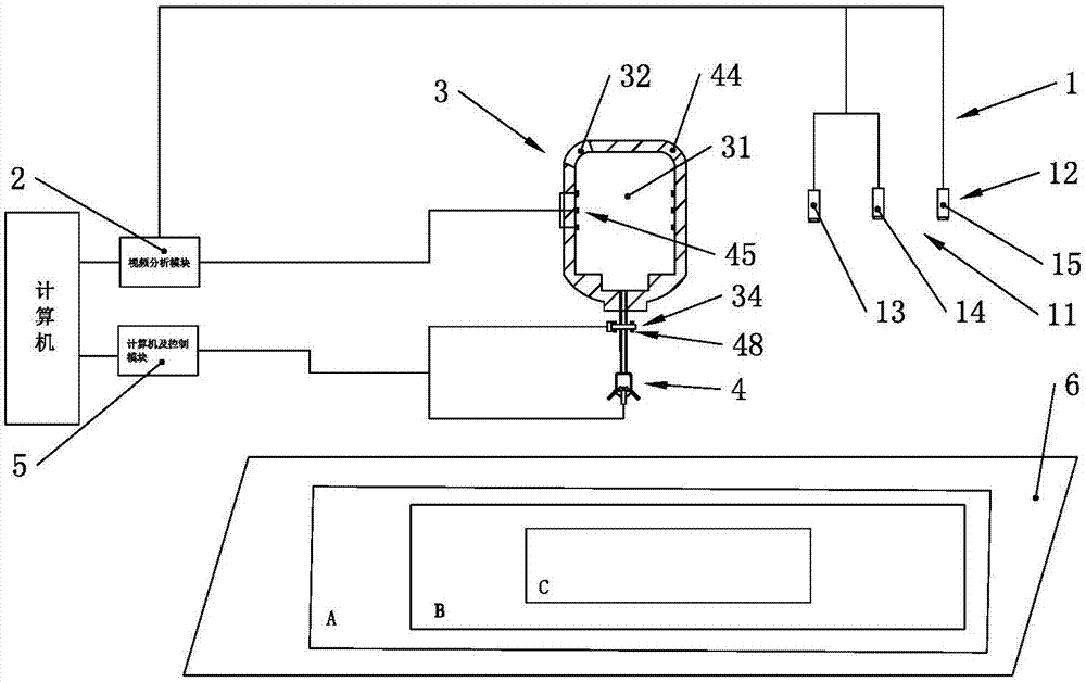 Rotary ejection type automatic frog feed dispenser and video analysis method