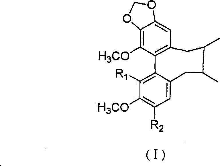 Preparation method for couplet benzene ring octadiene system lignans and application thereof