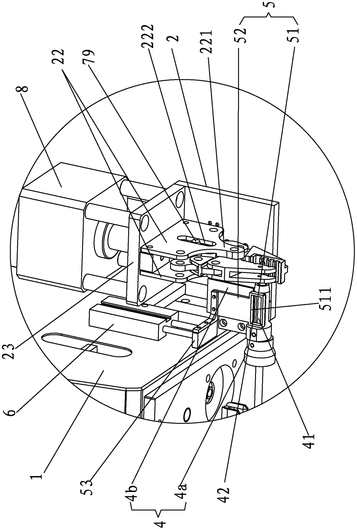 A wire stripping machine integrating stripping, bending and capping