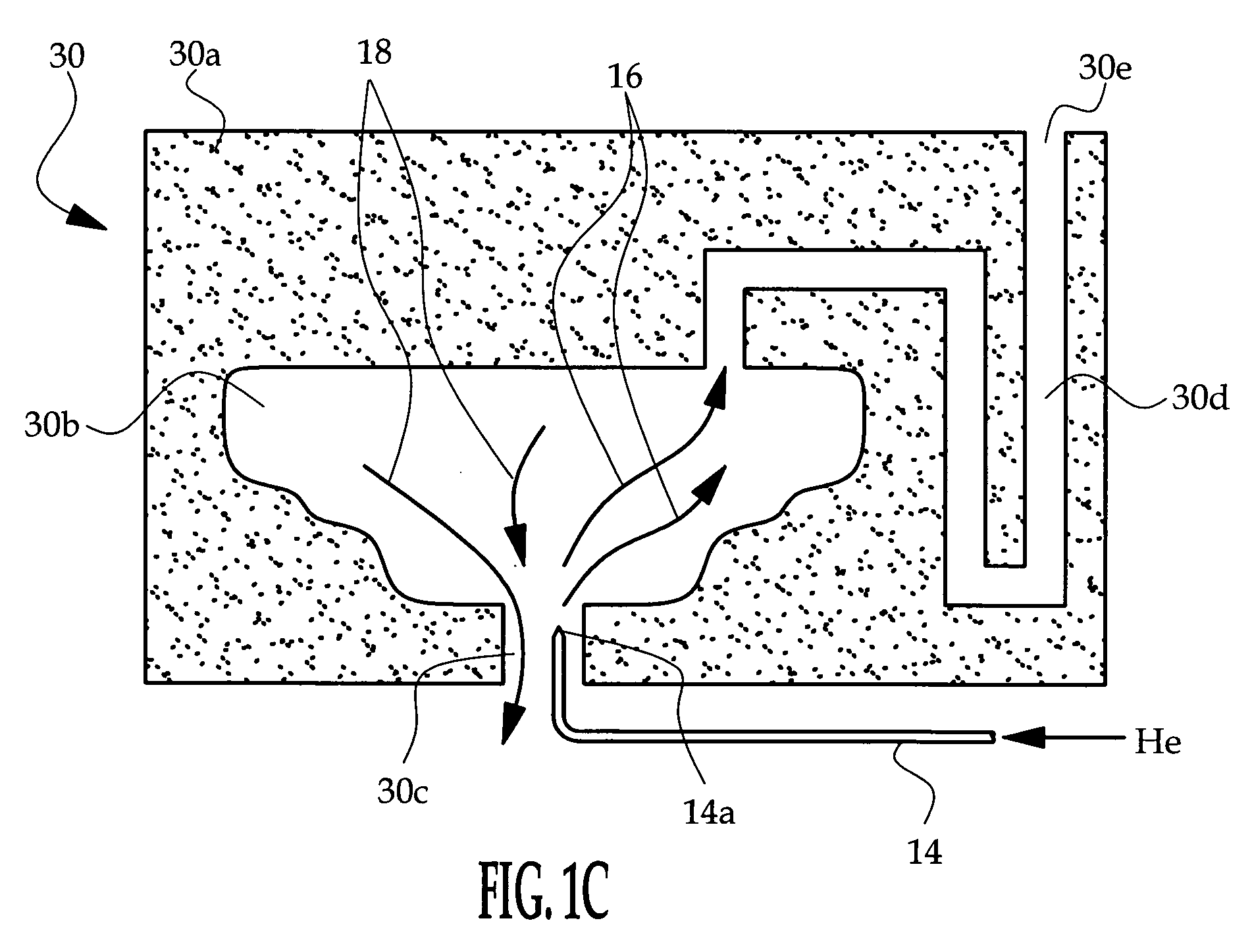 Aluminum casting method with helium insertion