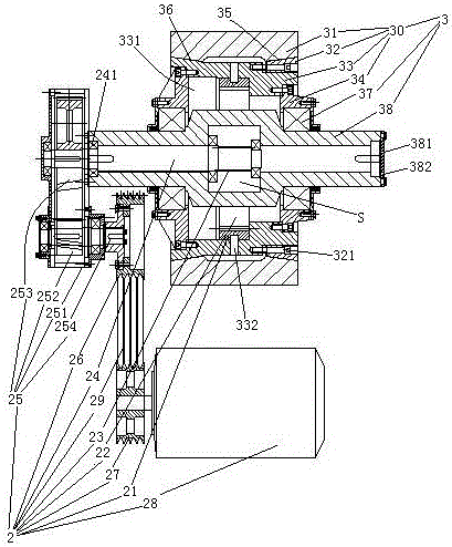 Internal driving conveying belt for petroleum processing