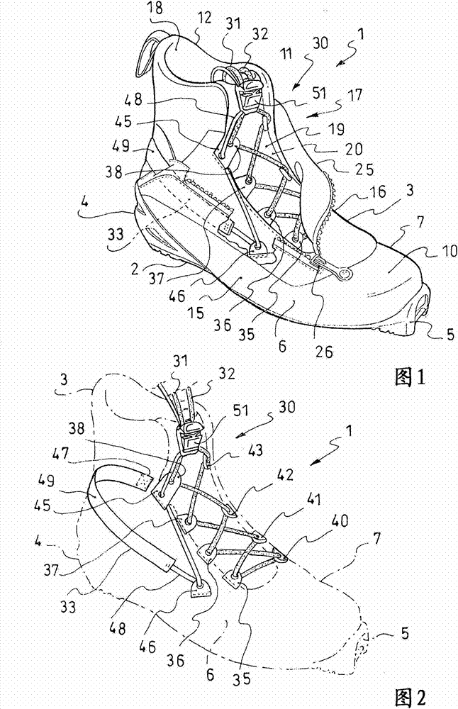 Device for blocking strands of yarn