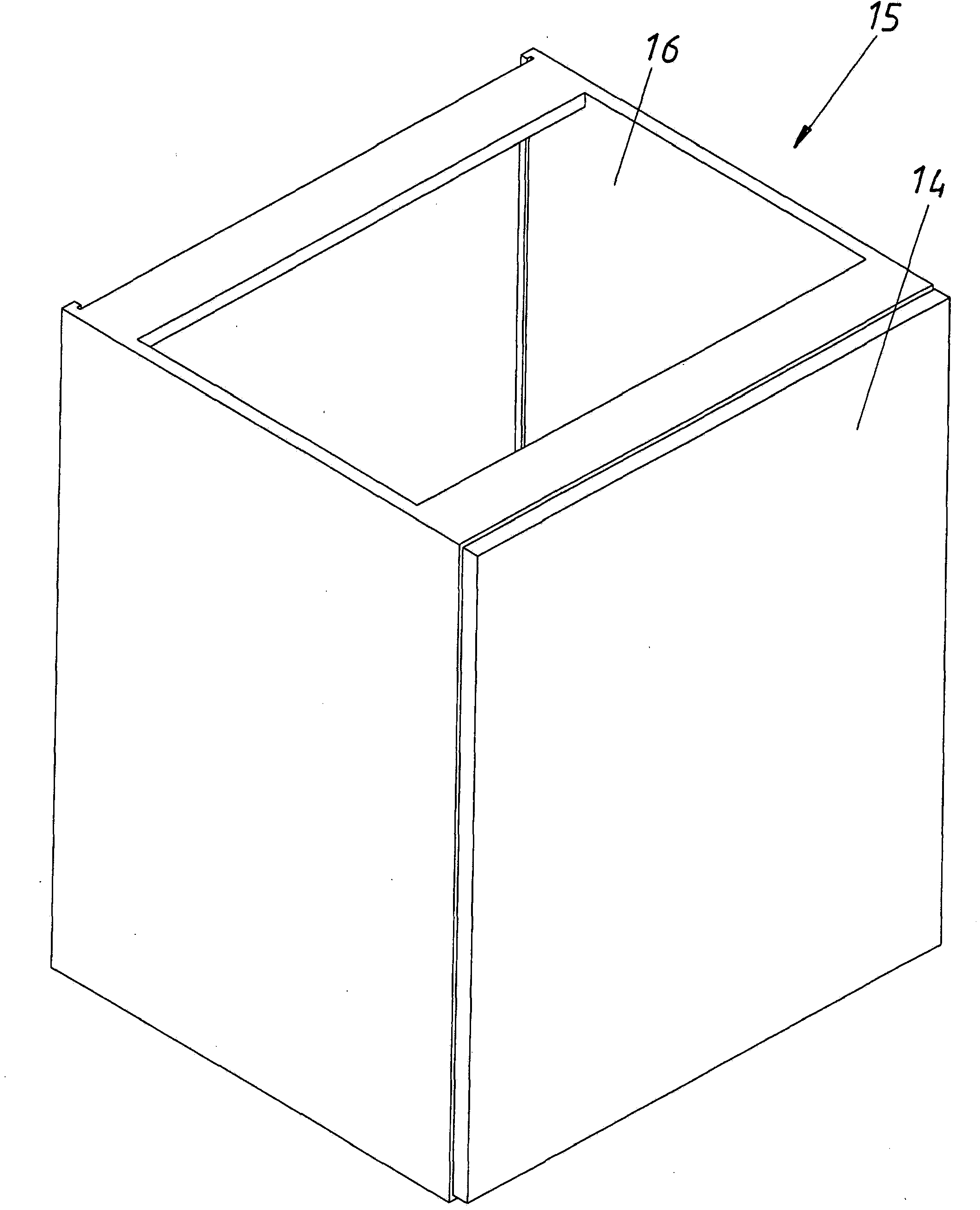Drawer frame having a tilt adjustment