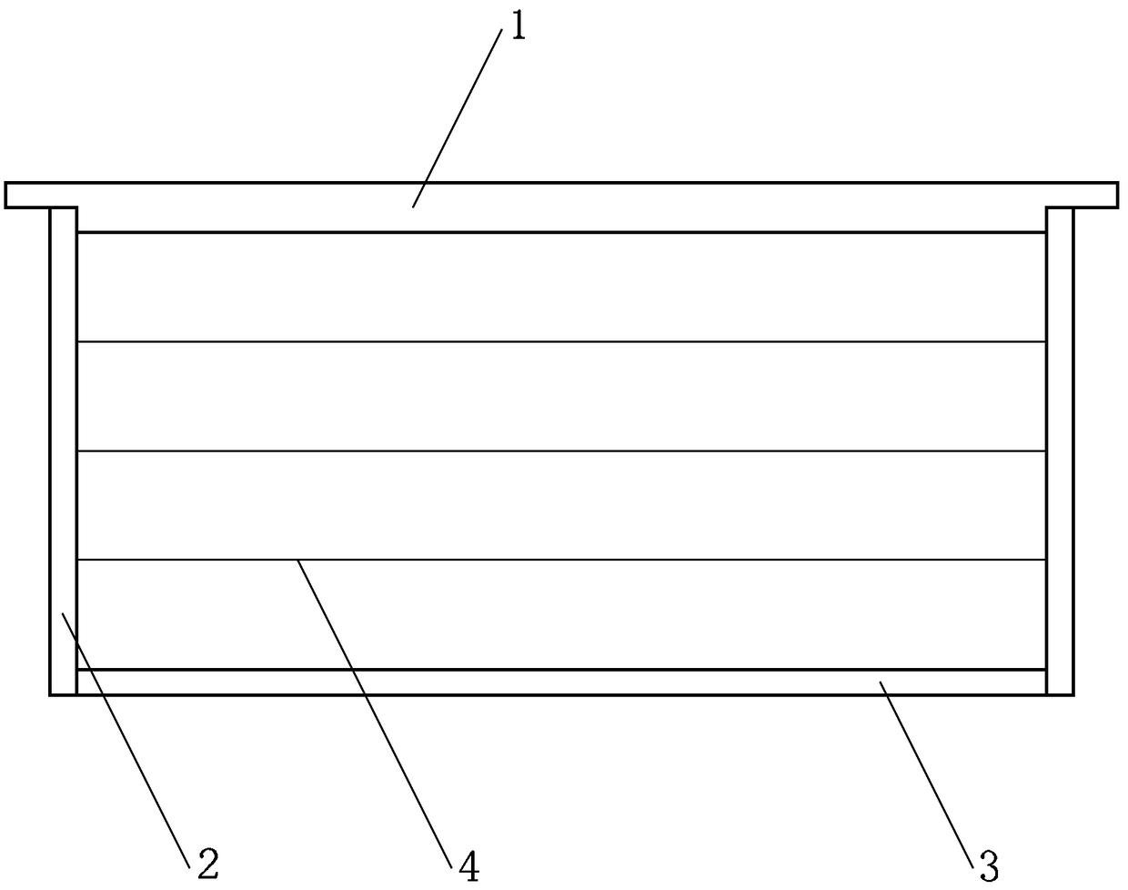 The movable frame at the lower part of the honeycomb spleen can be turned over