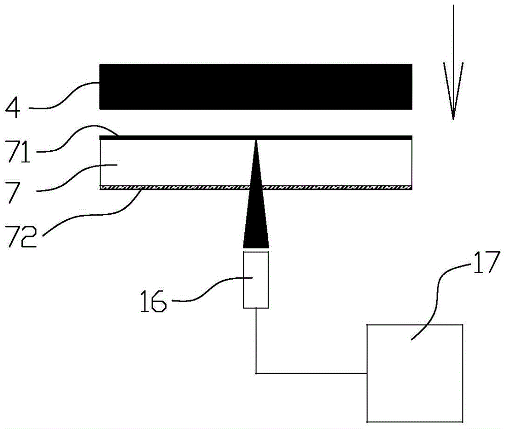 Measuring system for particle velocity of impact surface and free surface of light transmission material