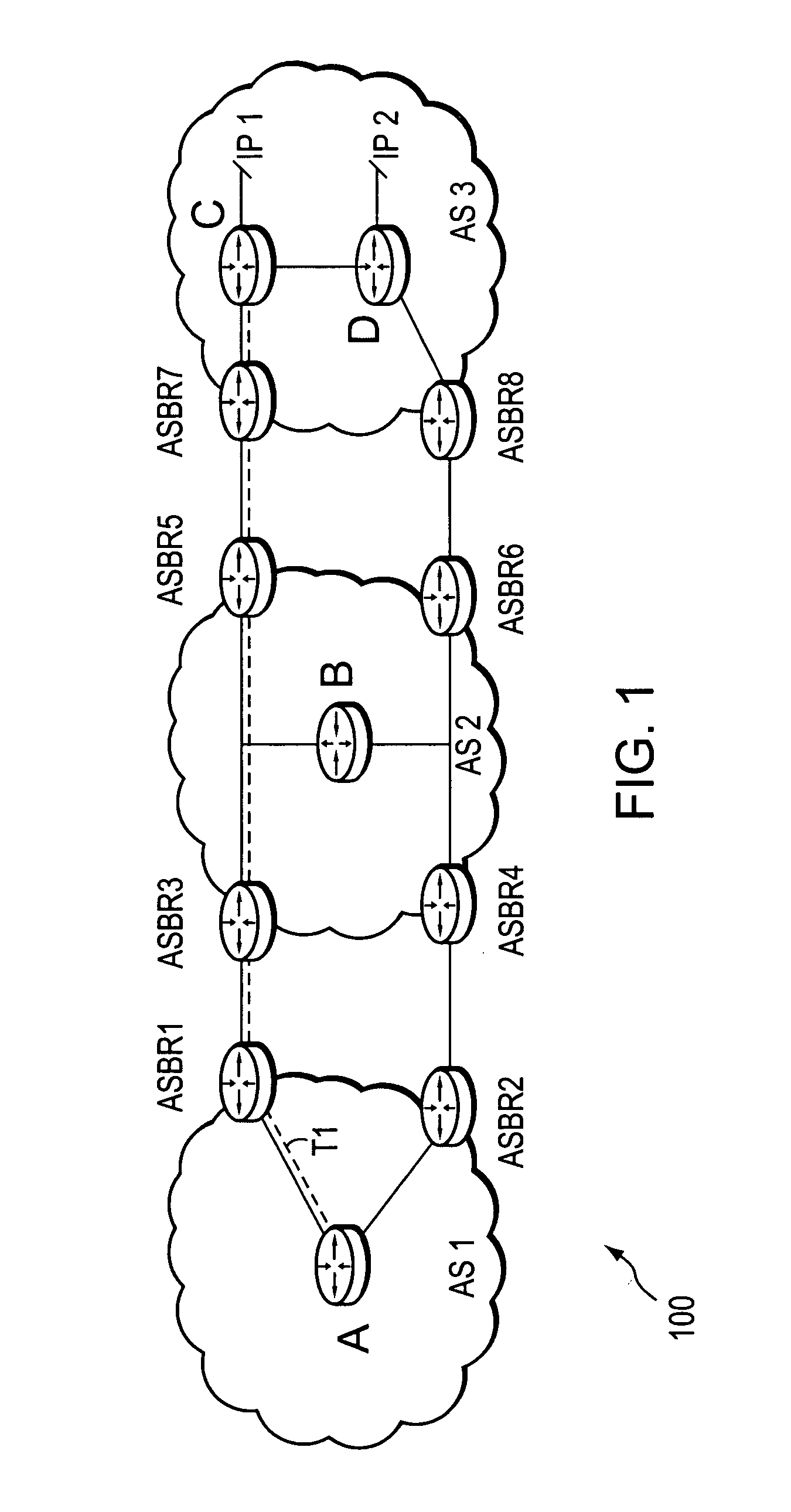 Dynamic retrieval of routing information for inter-AS TE-LSPs
