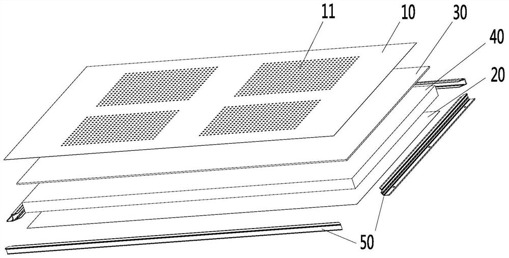 Muffler structure, fan coil unit and fan cabinet unit