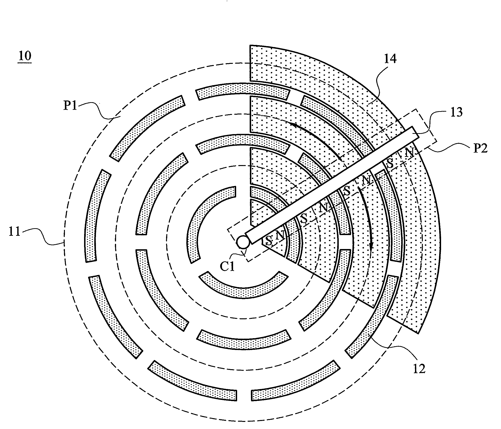 Magnetic component compiling structure and magnetic refrigerator adapting magnetic component compiling structure thereof
