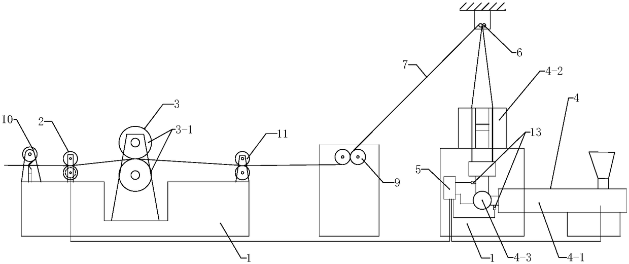 Glove blow molding and film making forming linkage production method and glove blow molding and film making forming machine