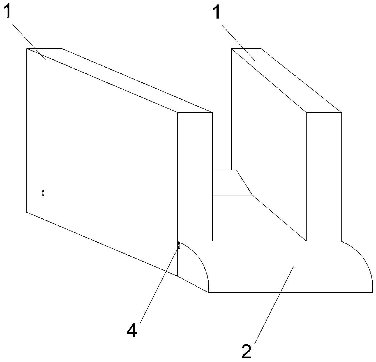 Side slope drainage prefabricated bionic component suitable for freezing-thawing deformation and construction method