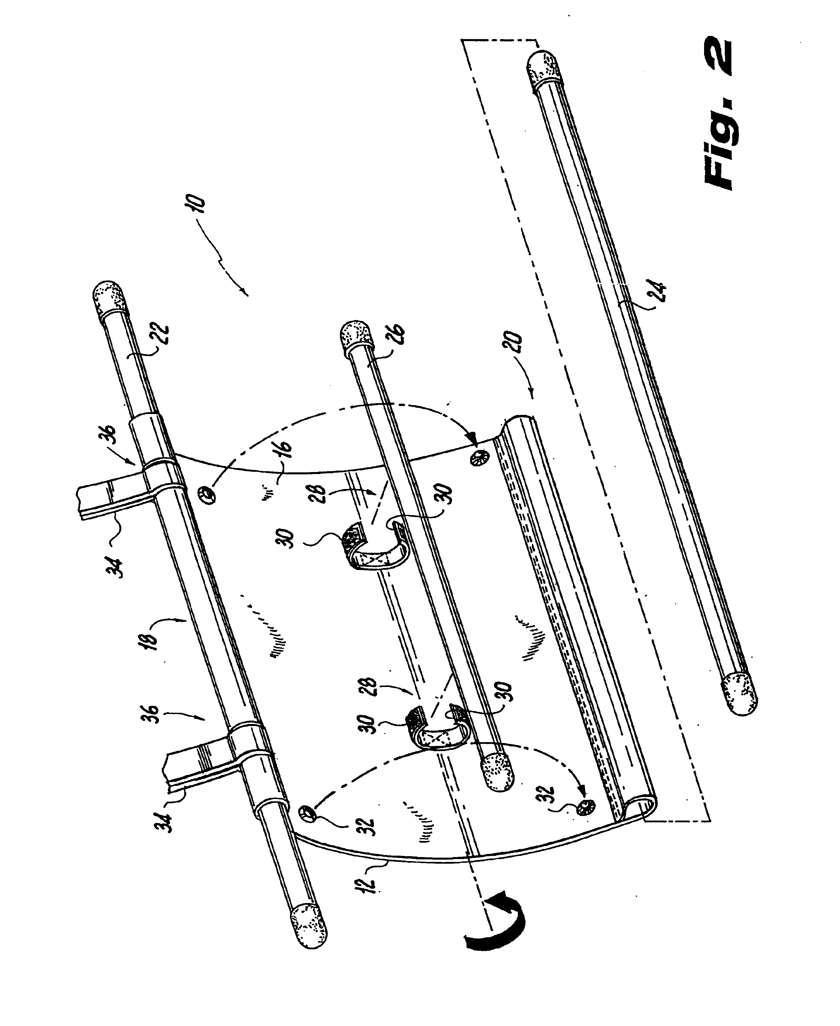 Apparatus for supporting articles on an easel