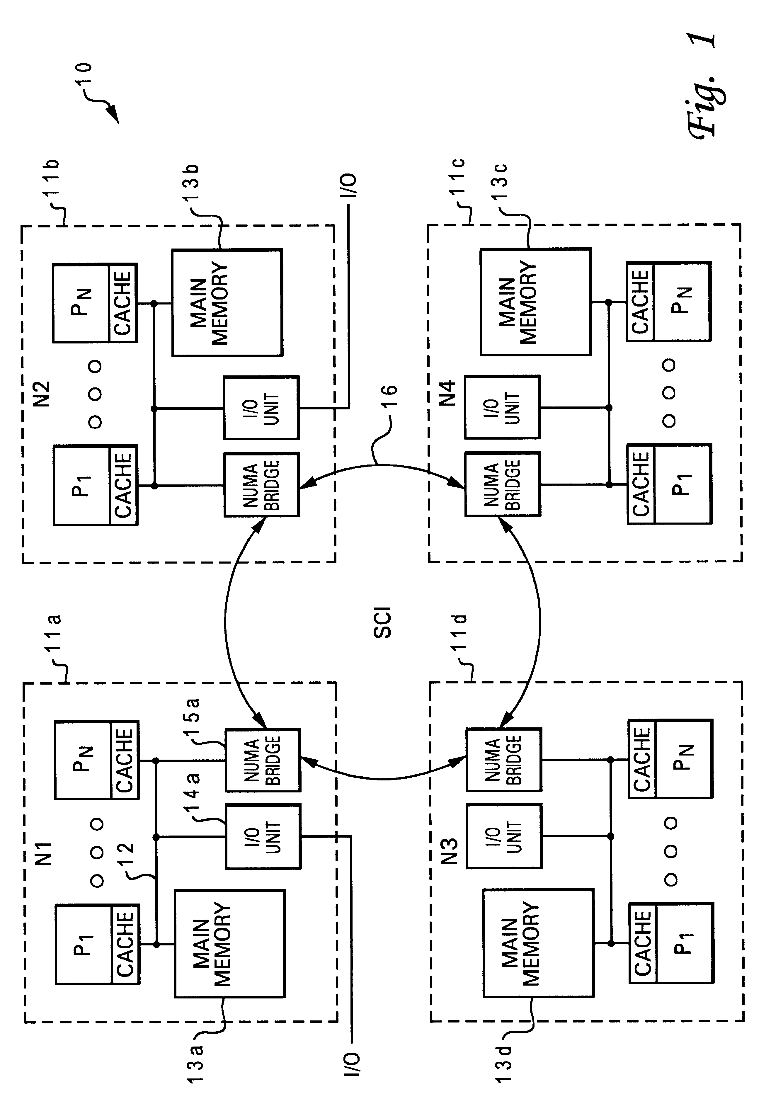 Method and system for supporting software partitions and dynamic reconfiguration within a non-uniform memory access system