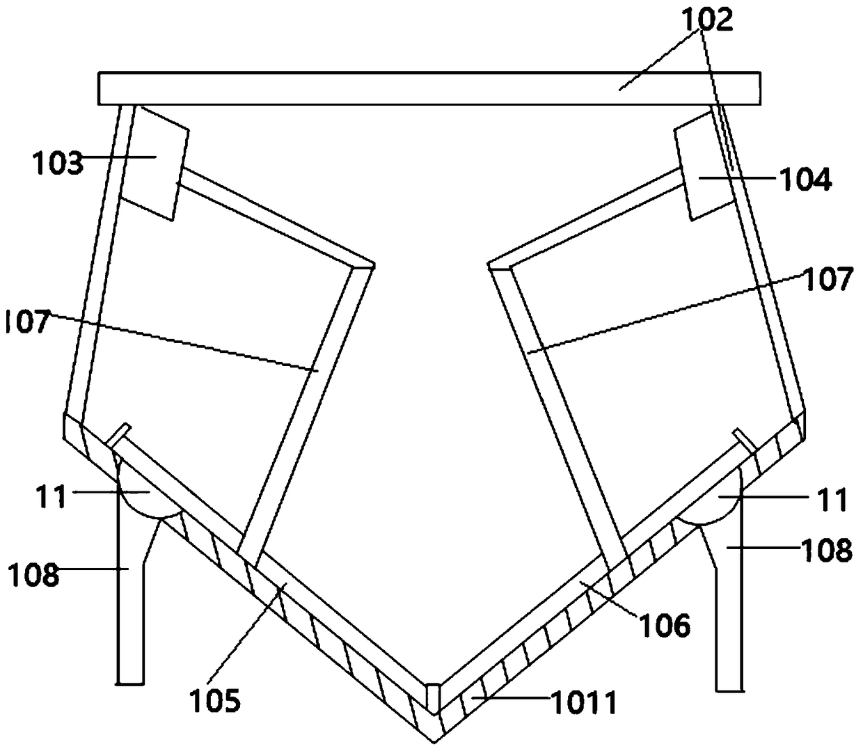 Marine release device for mactra veneriformis and method