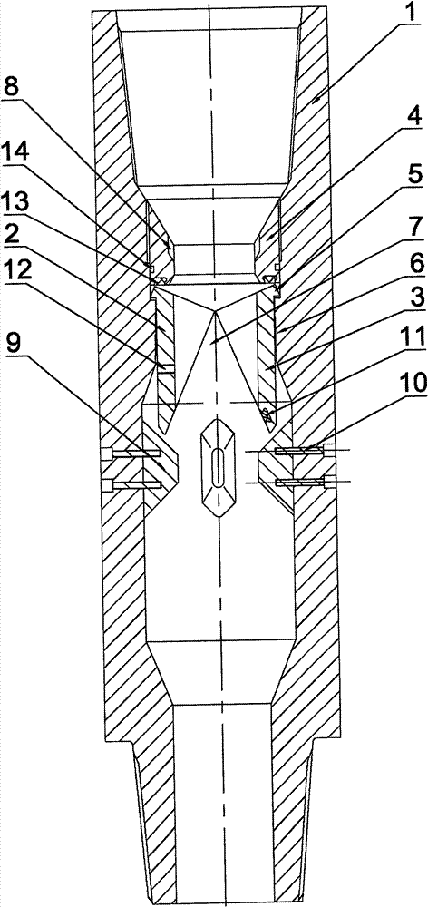 Inner blowout preventer of full-port drilling tool