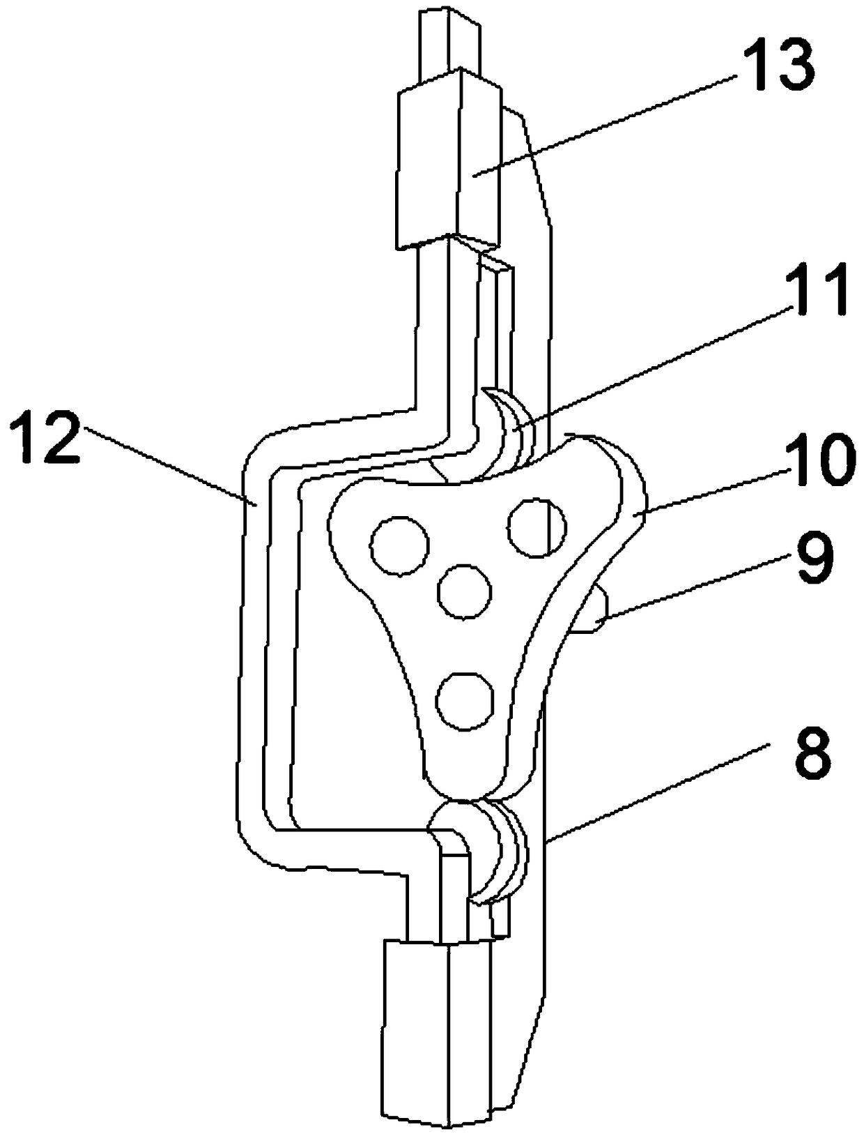 Biological reagent box facilitating reagent bottle taking-out