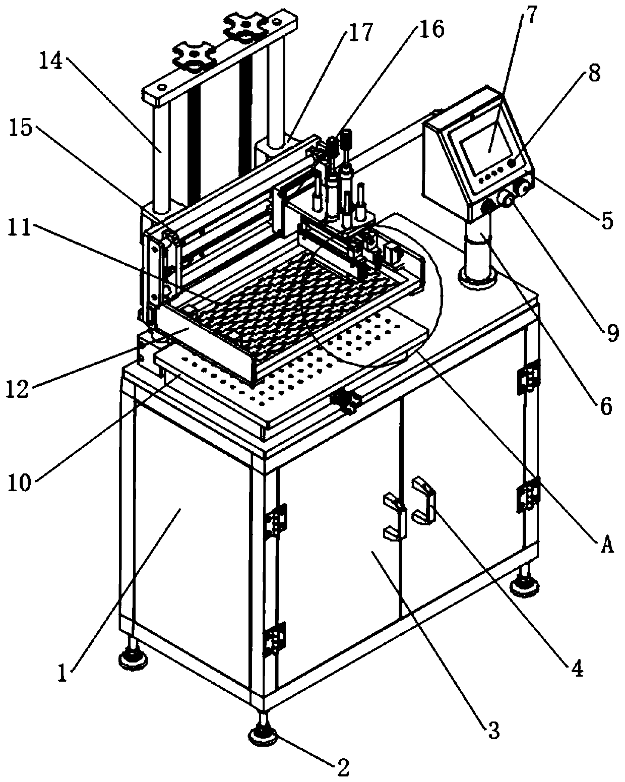 Flock print press-fit machine