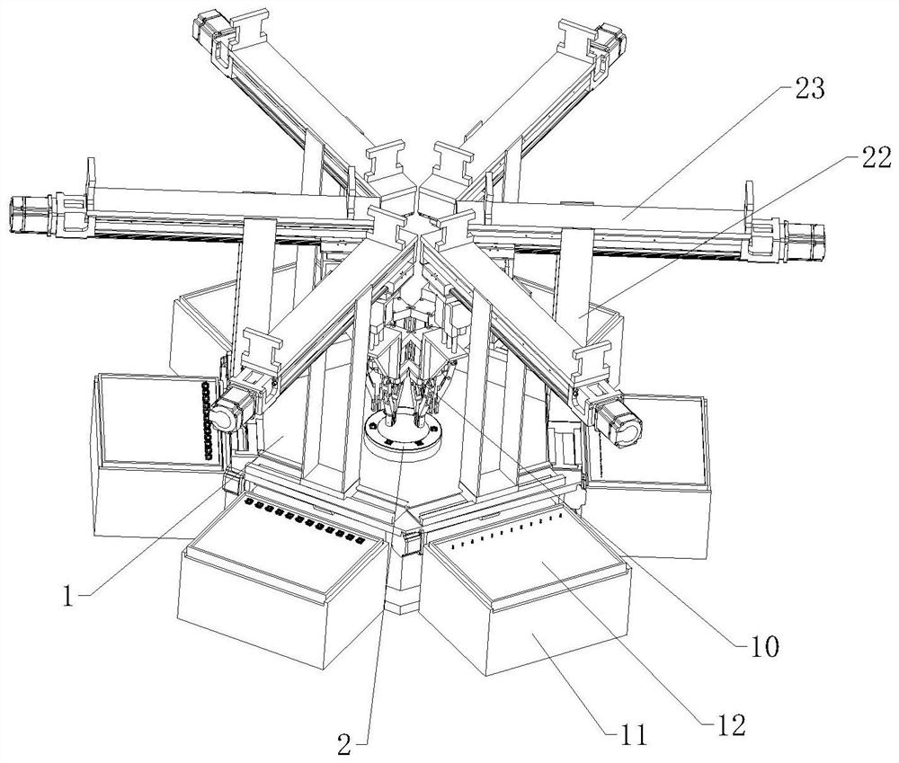 Rotary disc type automatic assembly device for keyboard shaft body