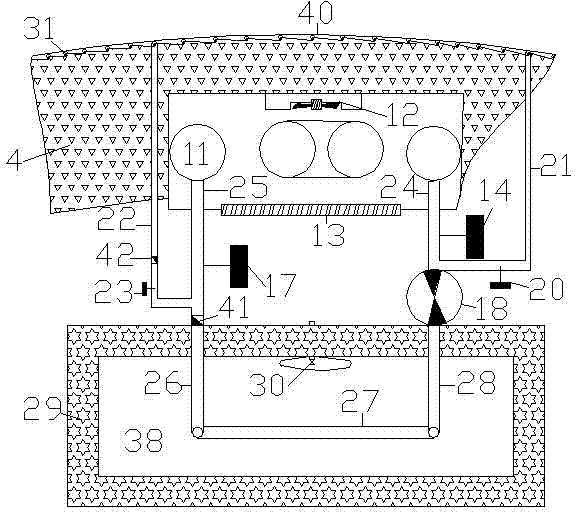 Electric vehicle invisible air conditioner