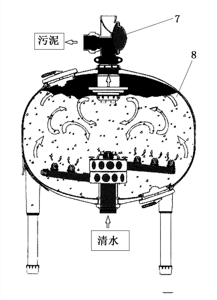 Ceramic wastewater treatment method and device