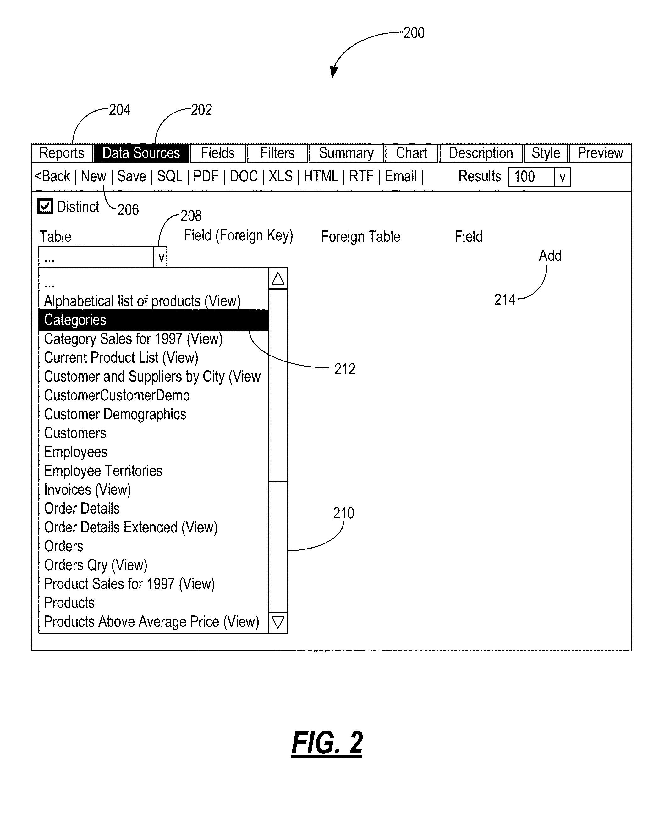 Self-service database reporting systems and methods