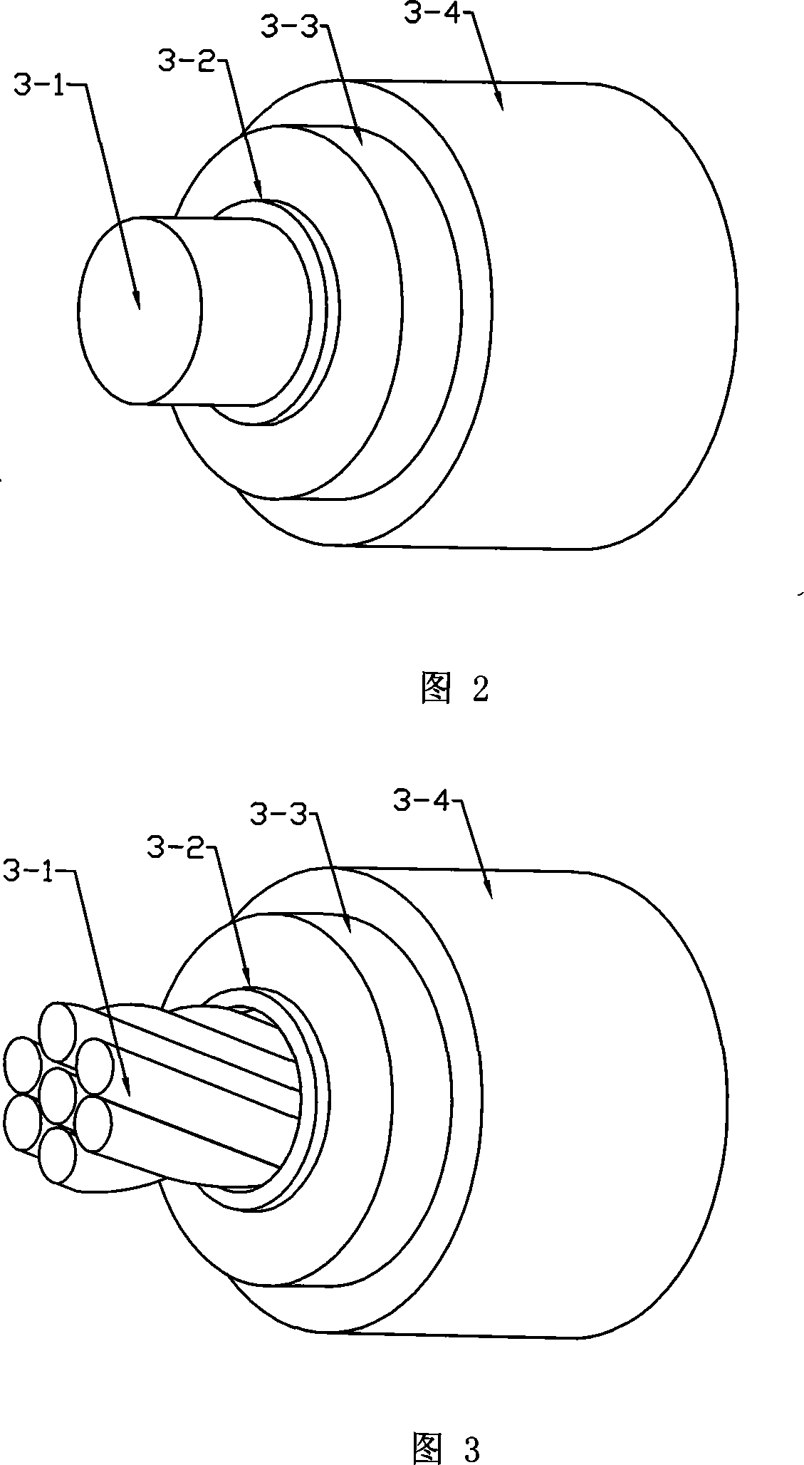 Method for producing high-voltage generator and stator with stator winding in circular cross section