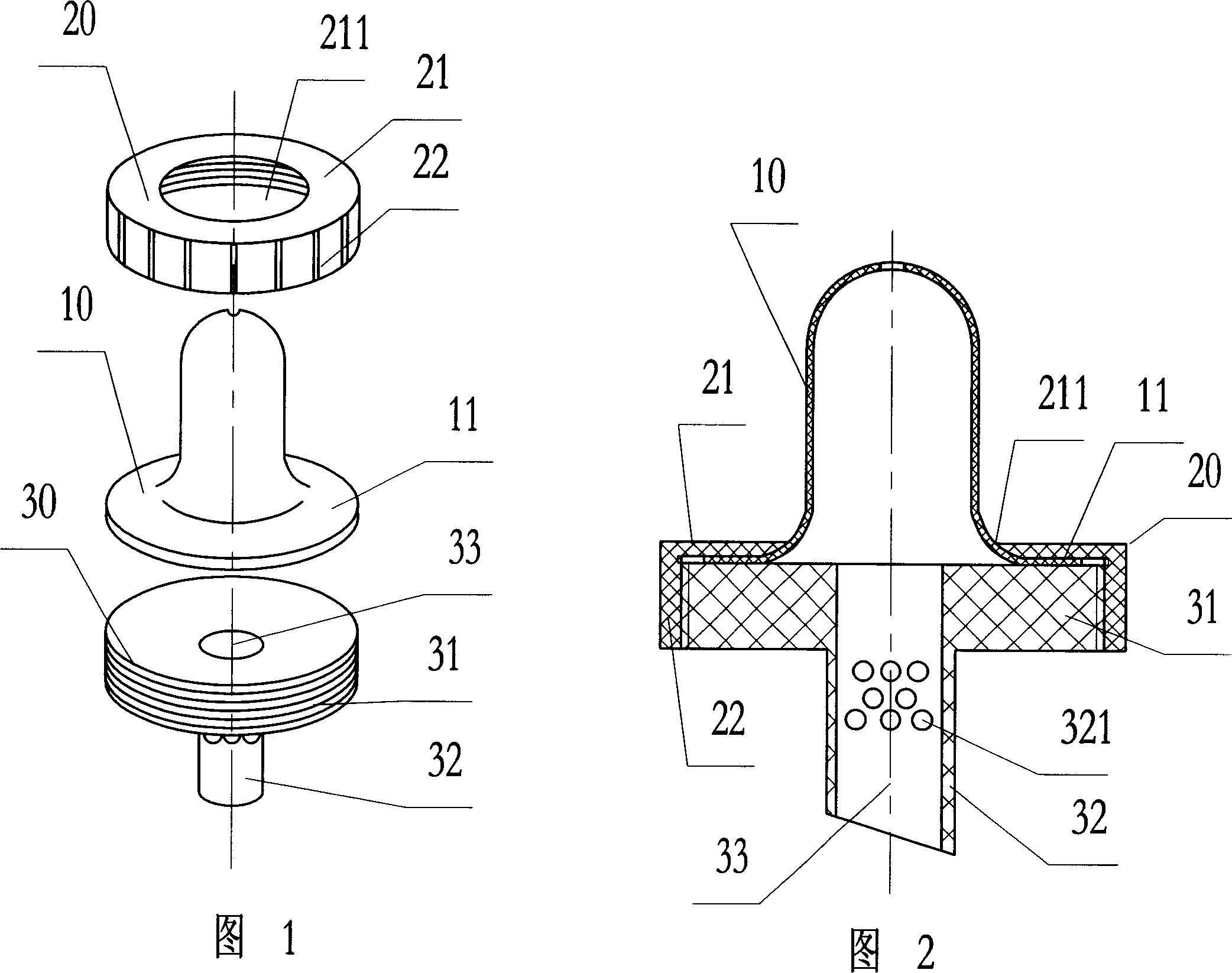 Nipple structure matched with beverage packing