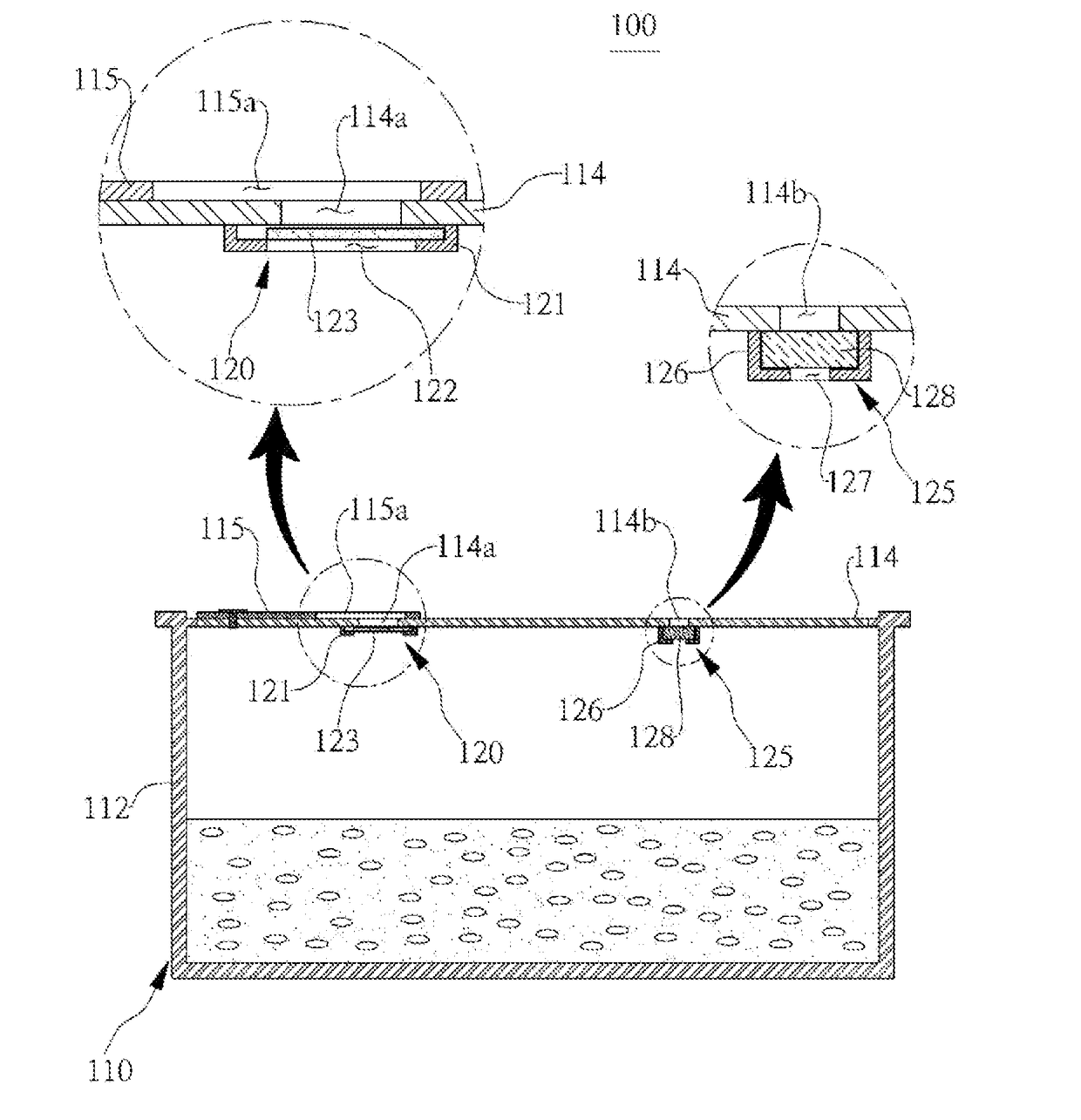 Container device for cooking food