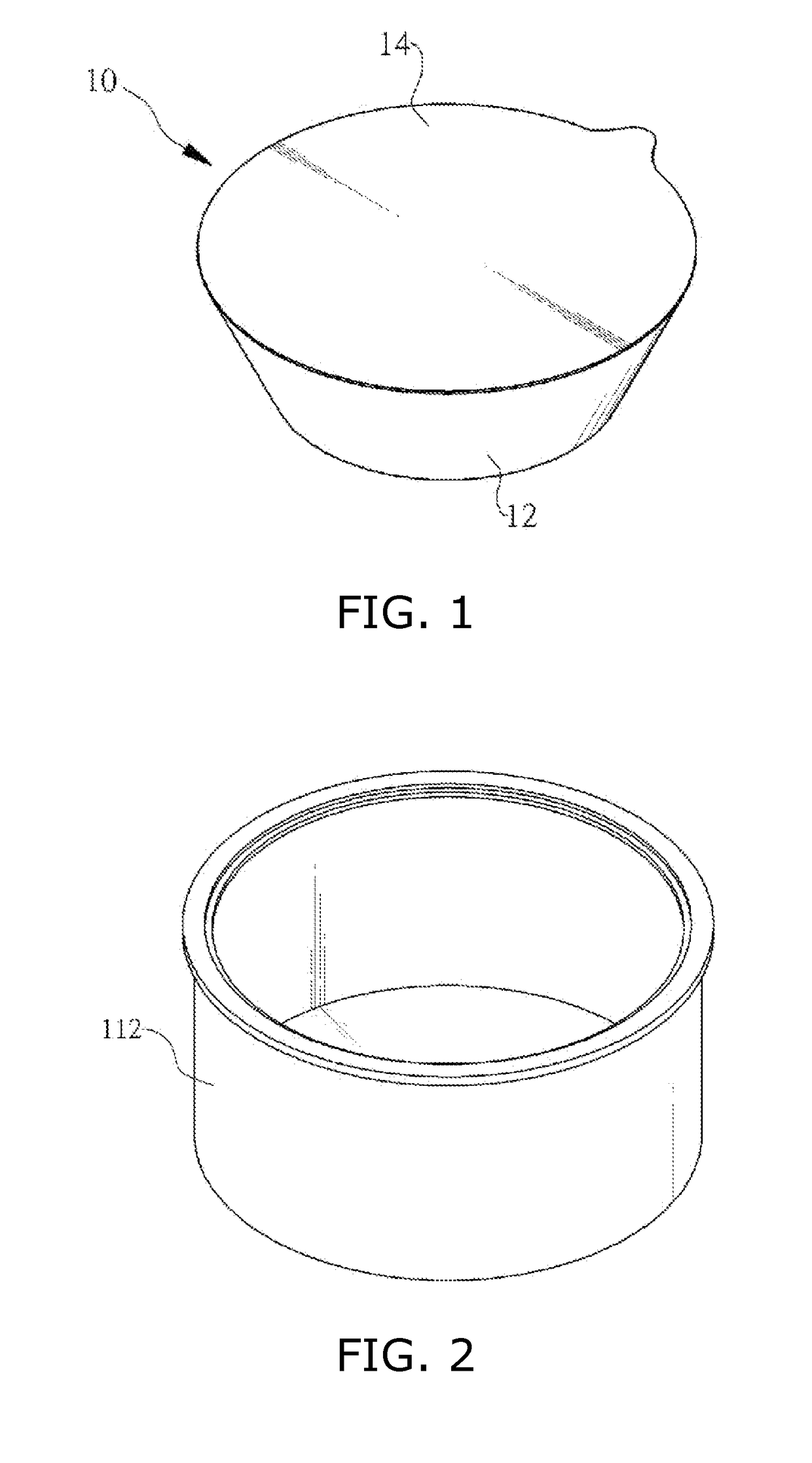 Container device for cooking food