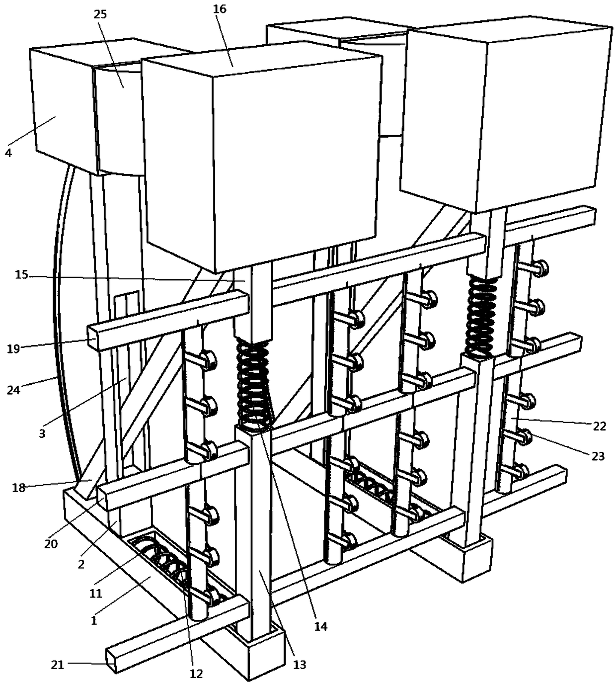 Anti-collision device of highway bridge