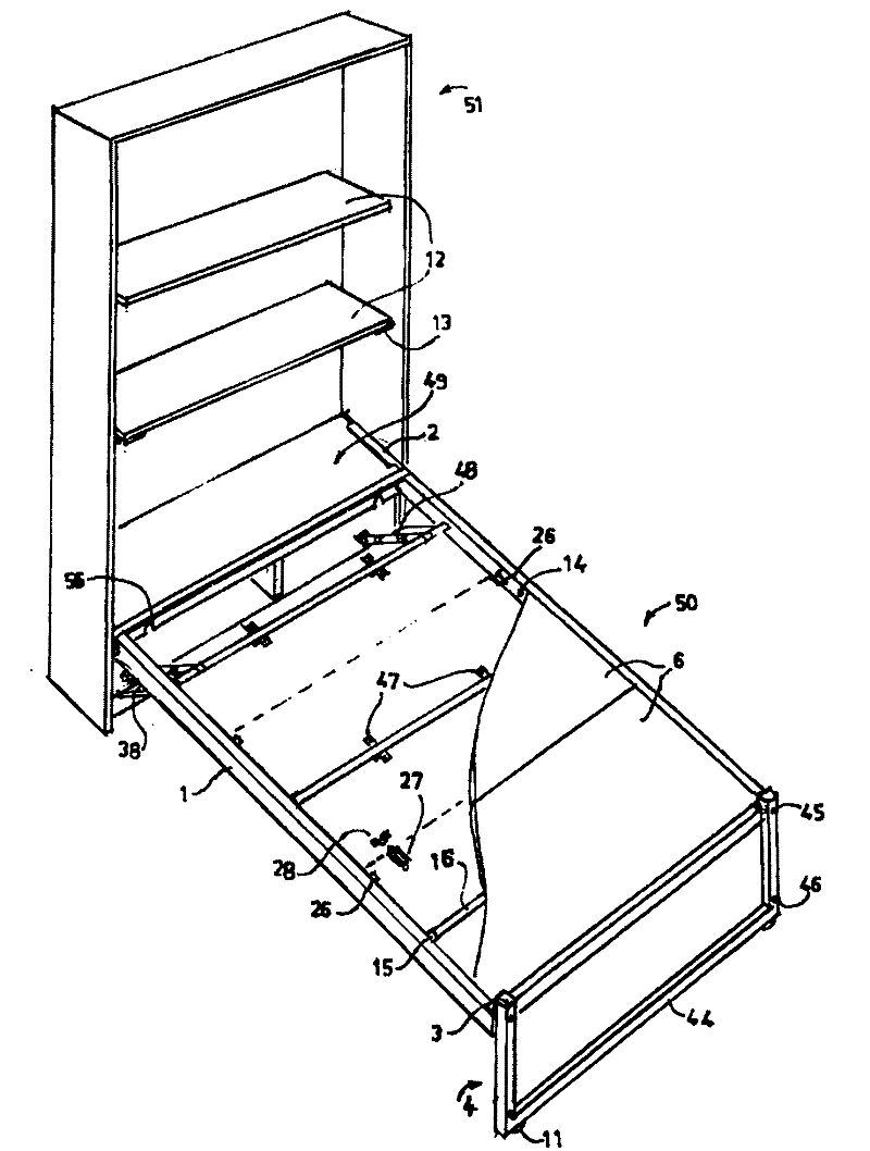 Multifunctional combined wall bed