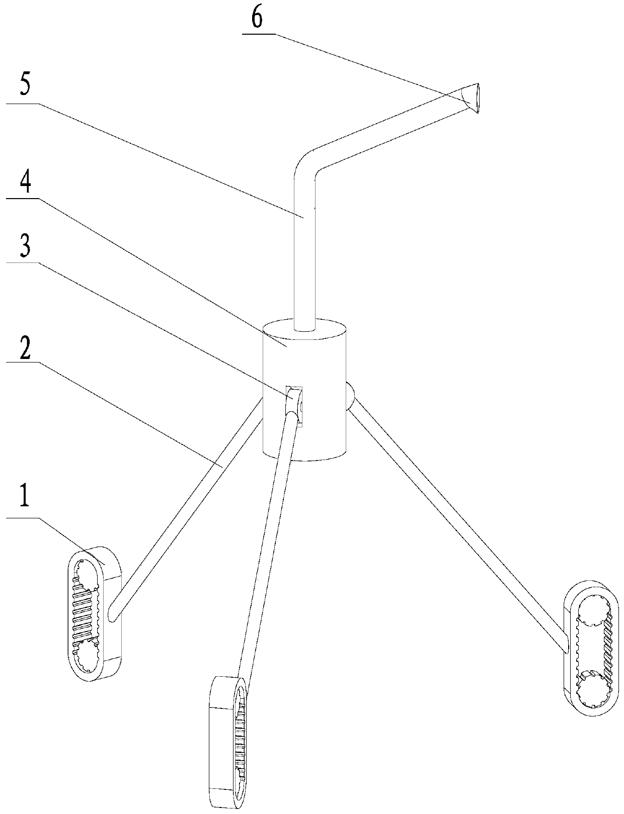 Stepping type paint-spraying device for cylindrical inner walls