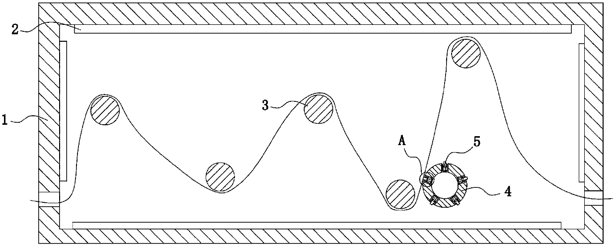 An energy-saving textile fabric processing device