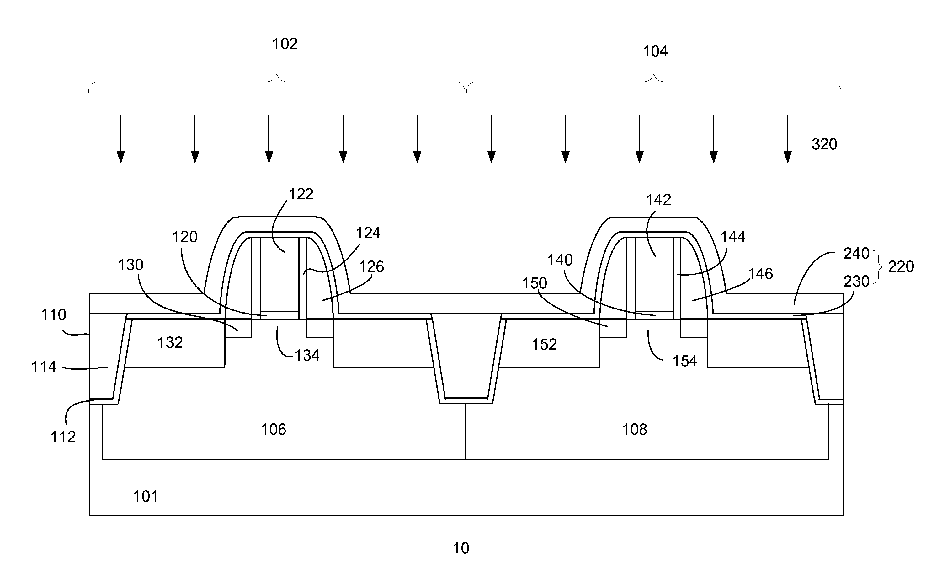 Method for fabricating semiconductor devices using stress engineering