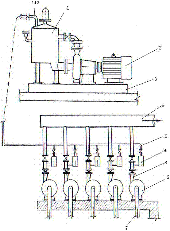 Centralized exhaust system for large-sized pump station