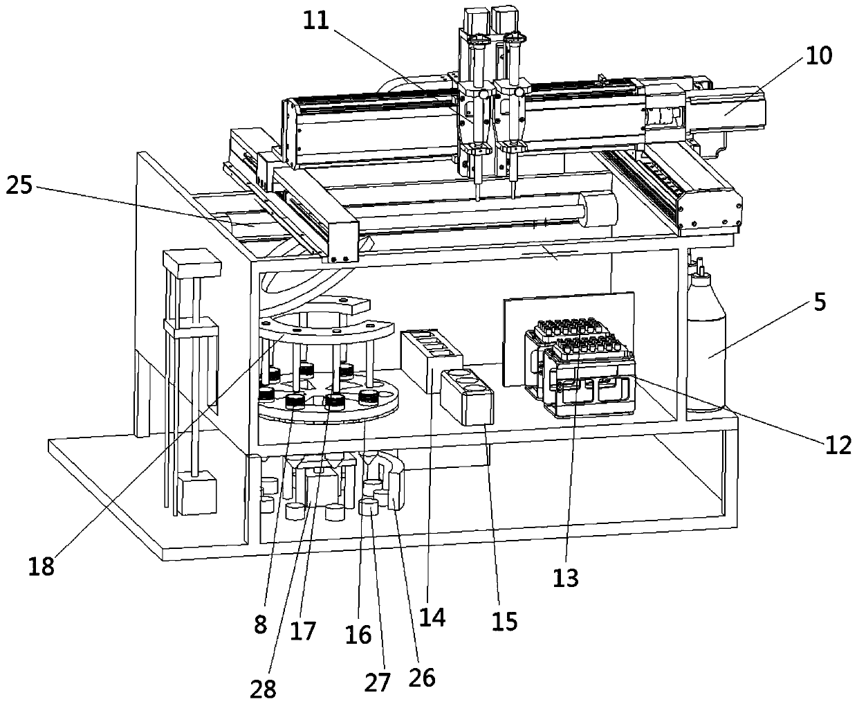 Pipetting and analysis device