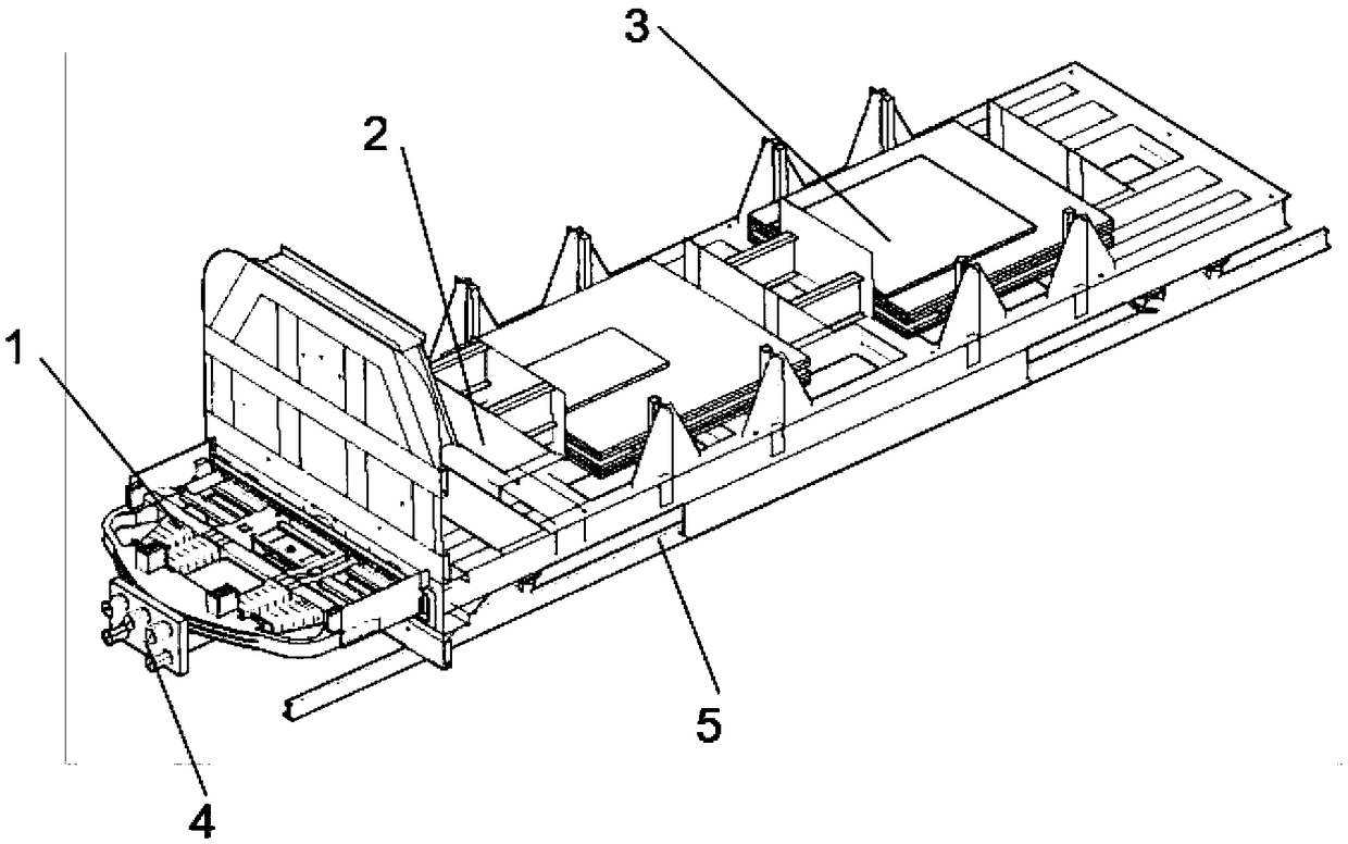 Rapid design and optimization method of energy absorbing structure at front end of rail vehicle chassis