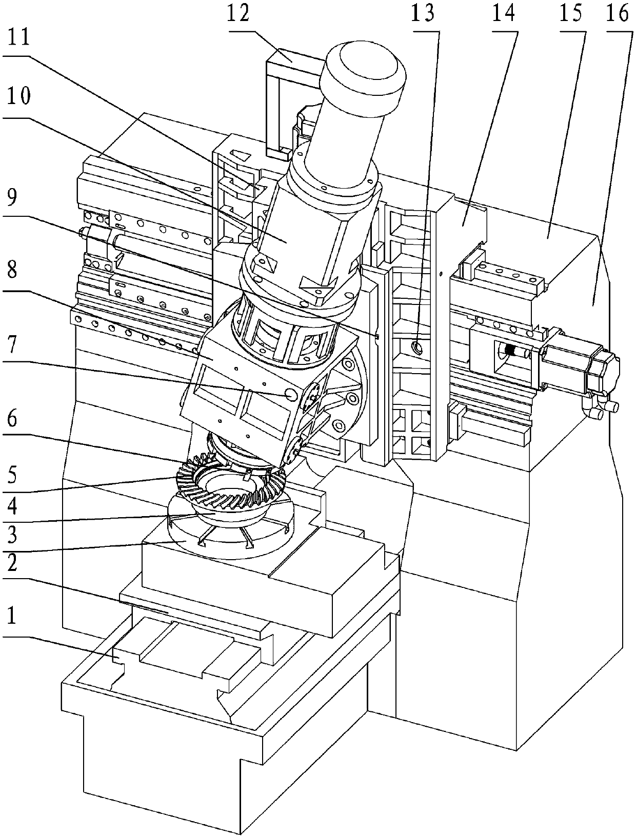 Spiral bevel gear broaching method and gear broaching machine tool