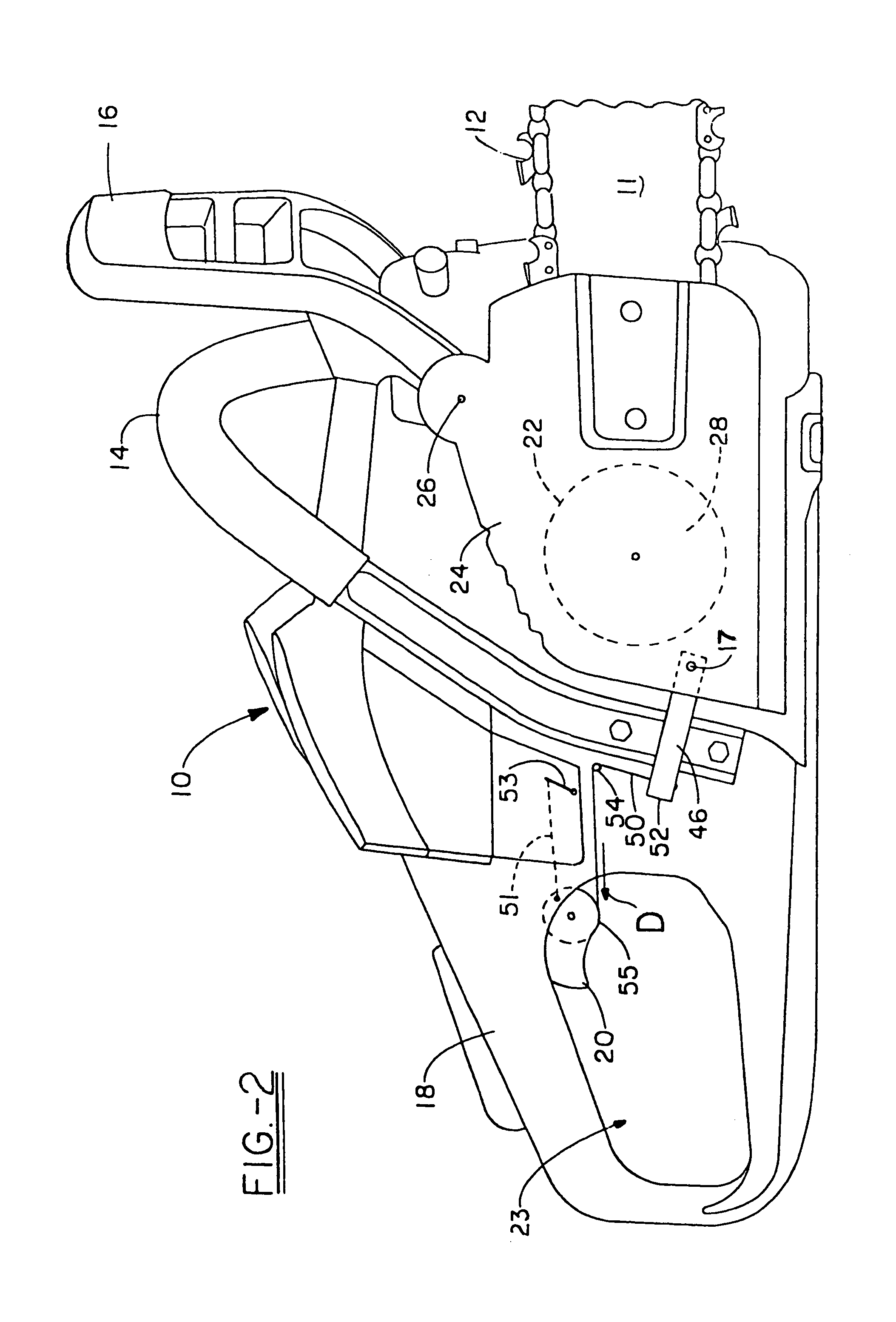 Chainsaw throttle and brake mechanisms
