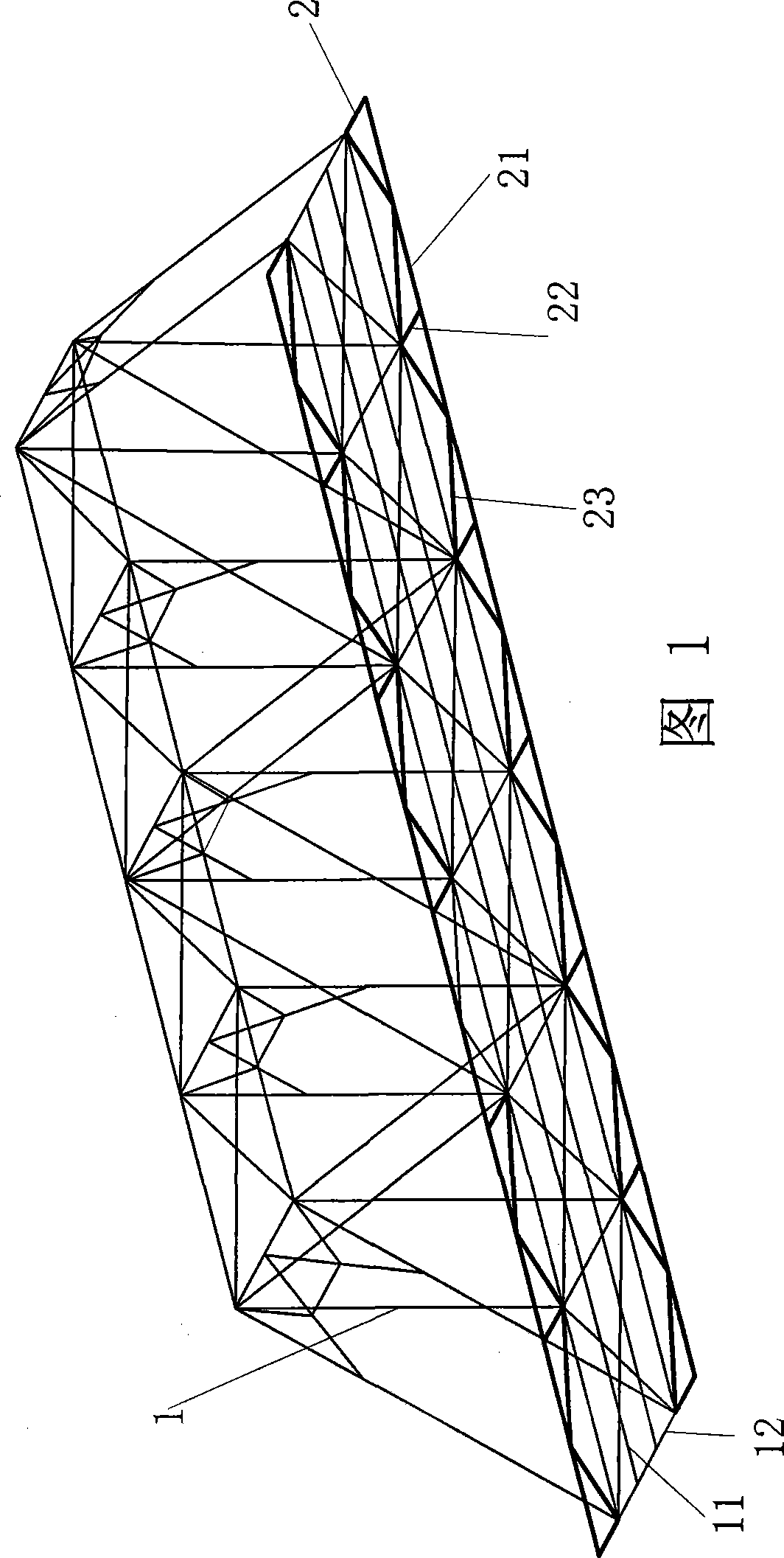 Method for reinforcing and modifying through steel truss bridge