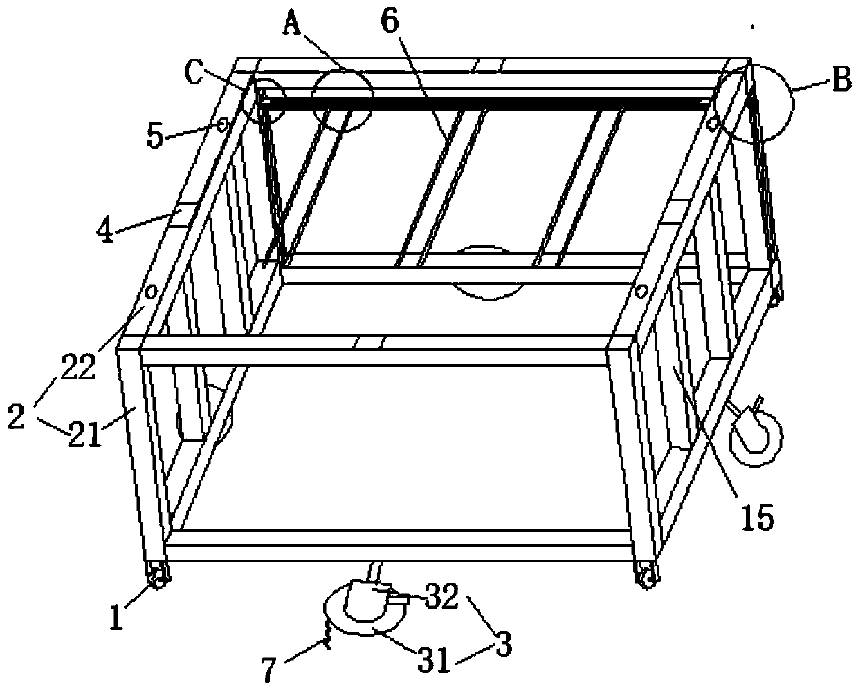 Electric component compression test platform and test method