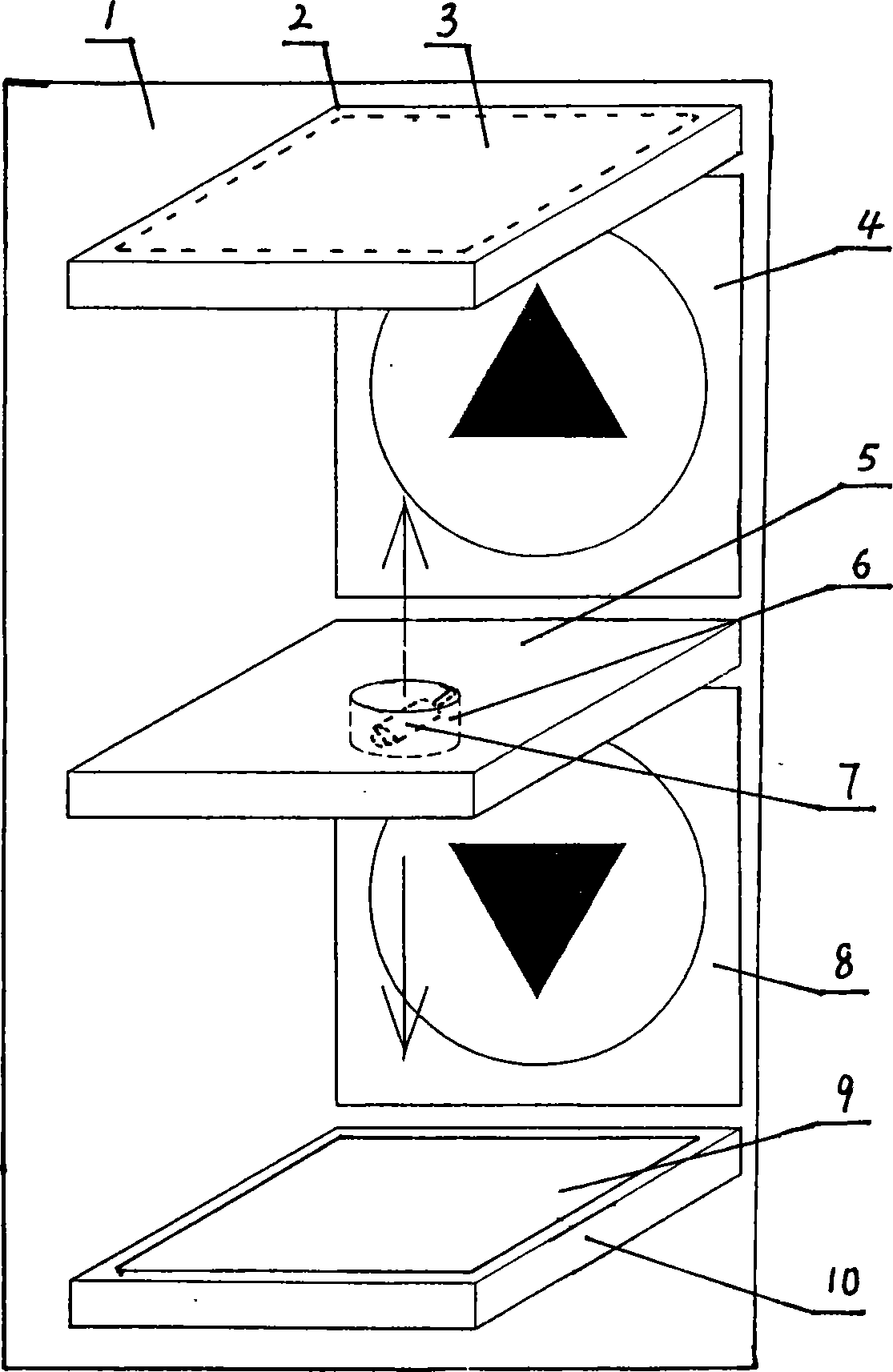 Non-contact switch type elevator panel