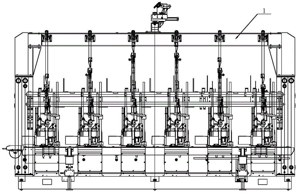 A multi-group double-drop double-molding rotary matrix machine