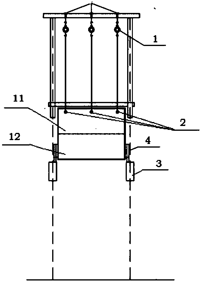 Mounting method of sintering stock bin