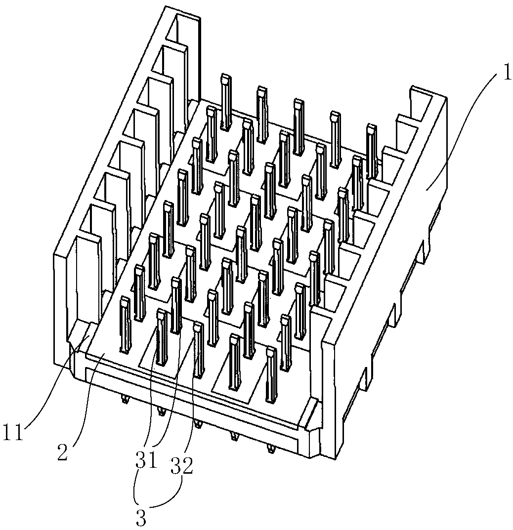 Connector and backplane interconnecting system