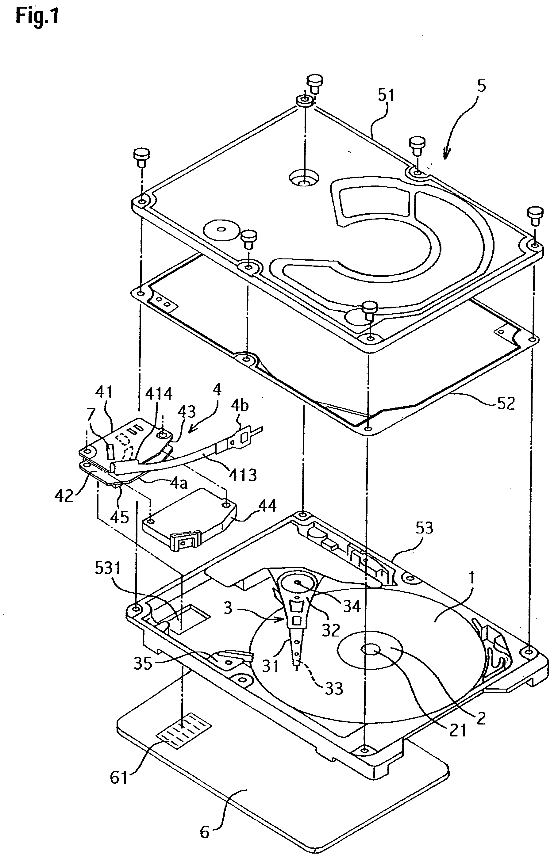 Rotating disk storage device with high rigidity flexible printed circuit board