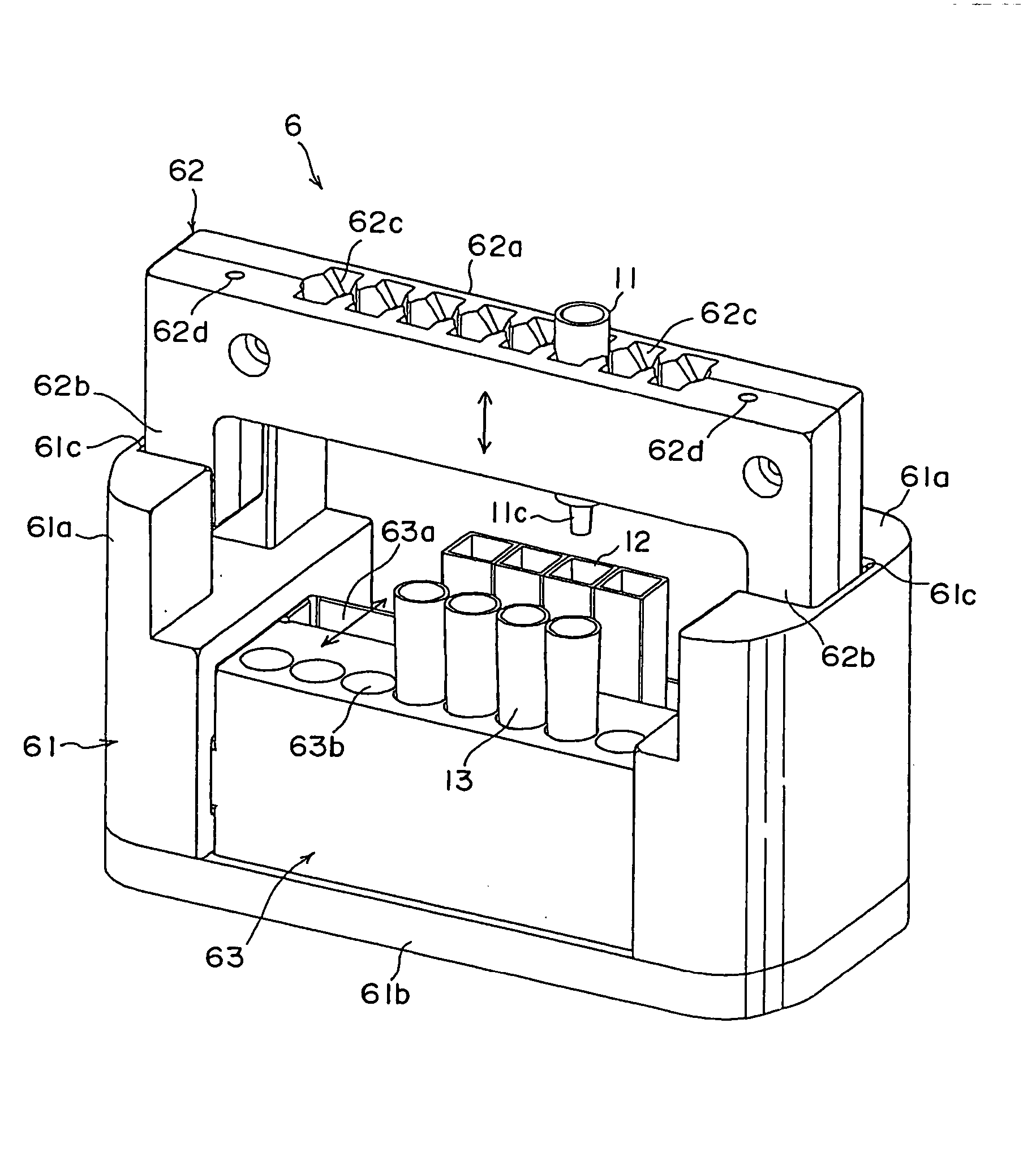 Rack for extracting apparatuses