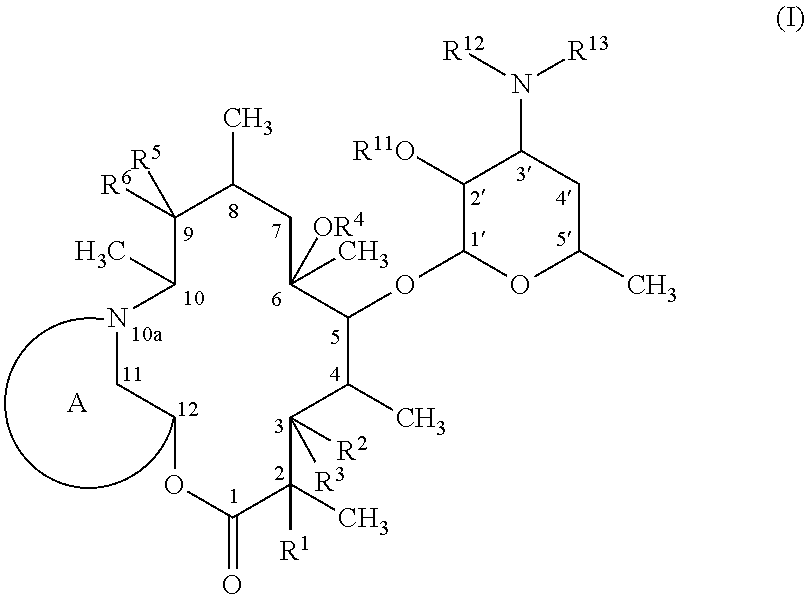 10a-azalide compound crosslinked at 10a- and 12-positions