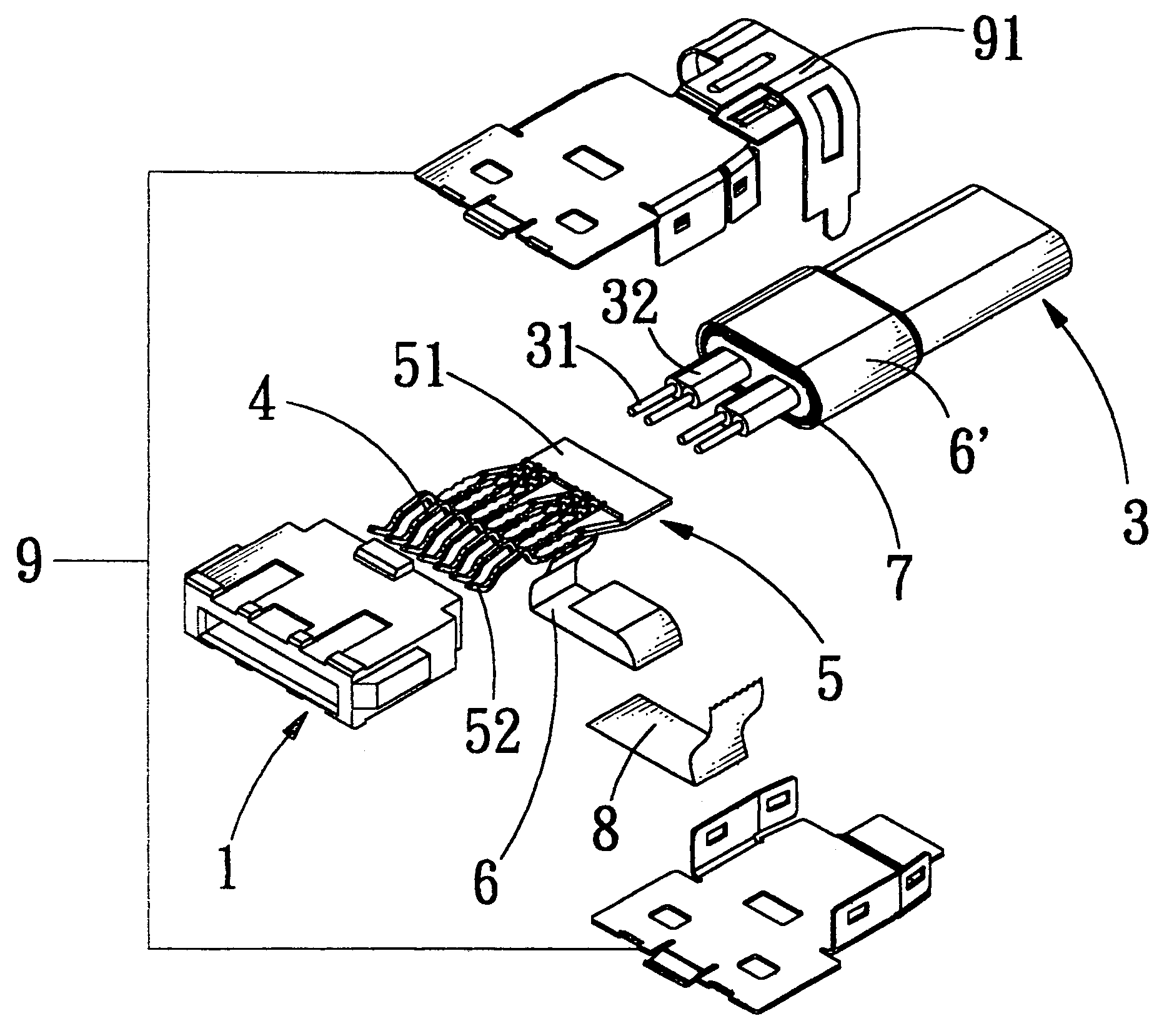 Electrical connector with grounding effect