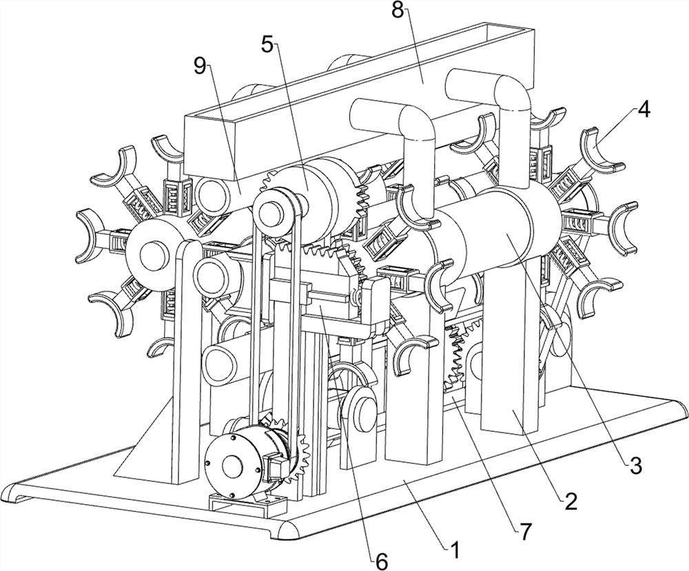 Device for punching pipe orifice of plastic pipe