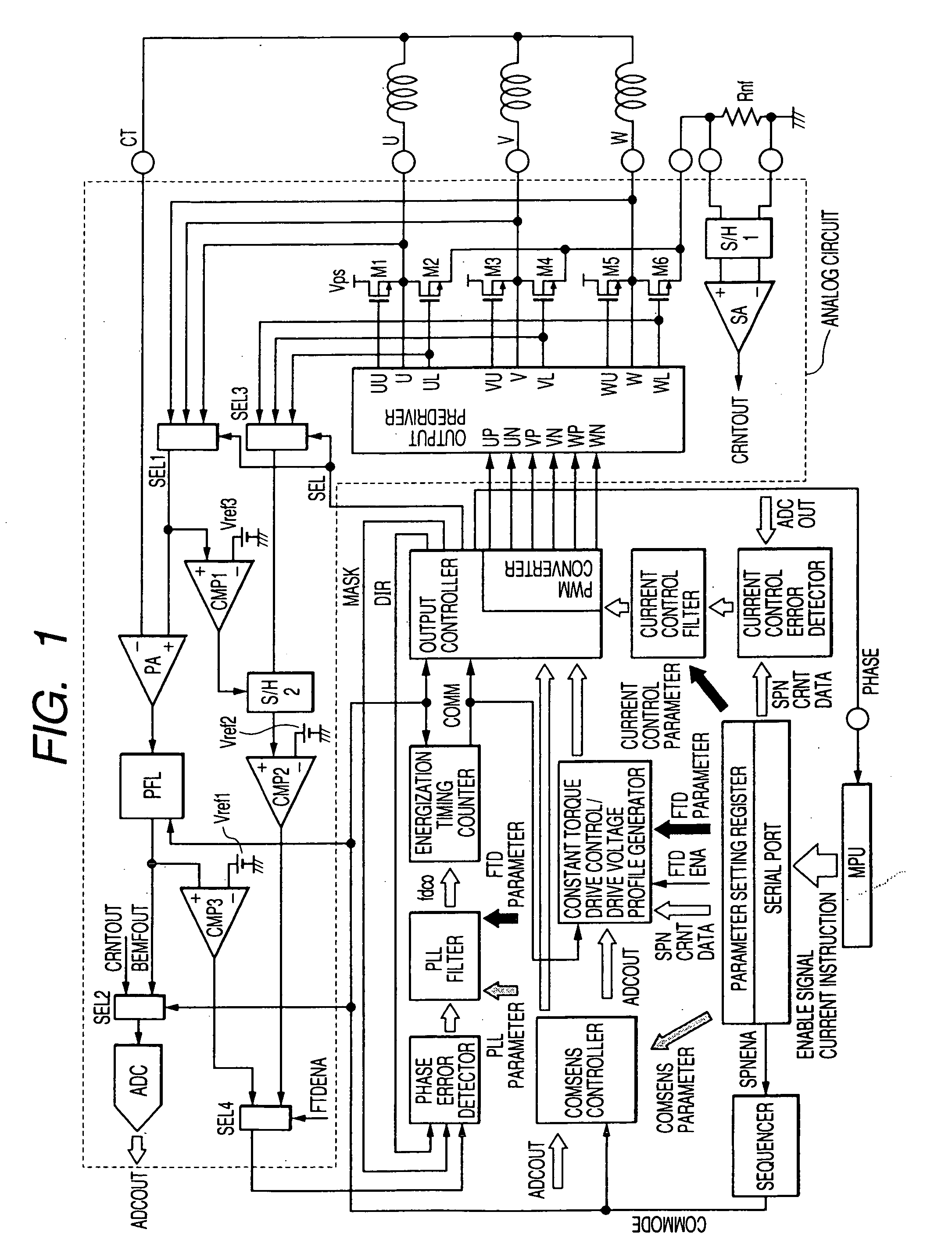 Motor drive device and integrated circuit device for motor driving